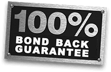 100% bond back guarantee badge